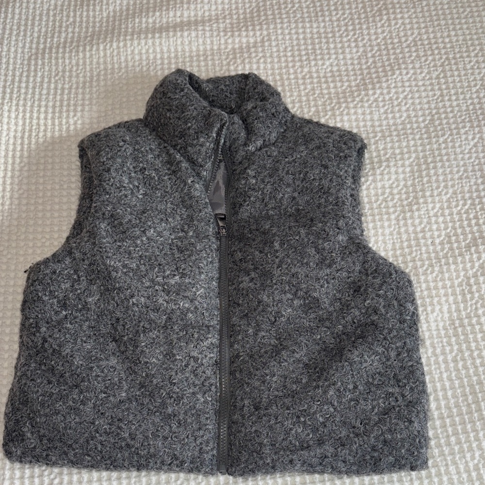 Cozy Gray Kids Vest